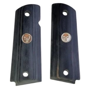 1911 rosewood grips silver skull