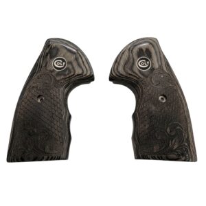 Colt Python Black
Rosewood with Scrollwork and Scales Grips with Black COLT Medallion