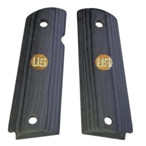 1911 Full Size
Grips in Black Walnut with Gold U.S. Medallion fits COLT and Most Clones