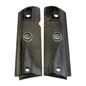 1911
  Full-size Colt and Clones Black Rosewood Grips with Dragon Scales and Black
  COLT Medallion