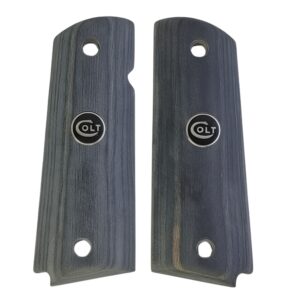 1911
  Full Size Grips in Black Walnut with Black COLT Medallion fits COLT and Most
  Clones