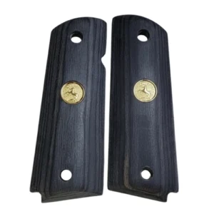 Buy 1911 Full Size Rosewood Grips Gold Horse Medallion fits Colt Government Model and most full-size 1911 clones