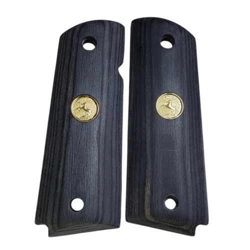 Buy 1911 Full Size Rosewood Grips Gold Horse Medallion fits Colt Government Model and most full-size 1911 clones