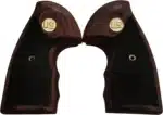 Colt Python rosewood checkering grips with gold U.S. medallion for 2020 Python and 2021 Anaconda revolver