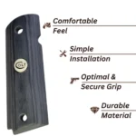 black walnut 1911 government grip panels
