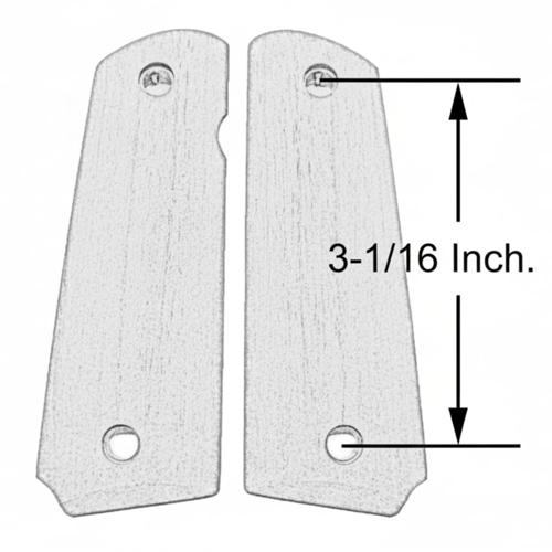 custom 1911 black rosewood grip panels with silver punisher