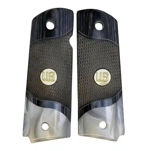 Black wood 1911 grips