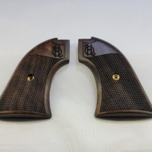 Heritage Arms Rough
  Rider Grips in Walnut with Checkering and Carved Circle H