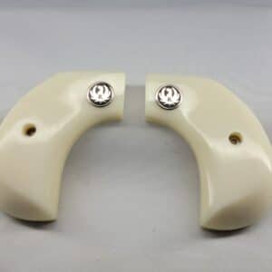 Ruger Wrangler
  Birdshead Grips in Faux Ivory Acrylic with Black Ruger Medallion