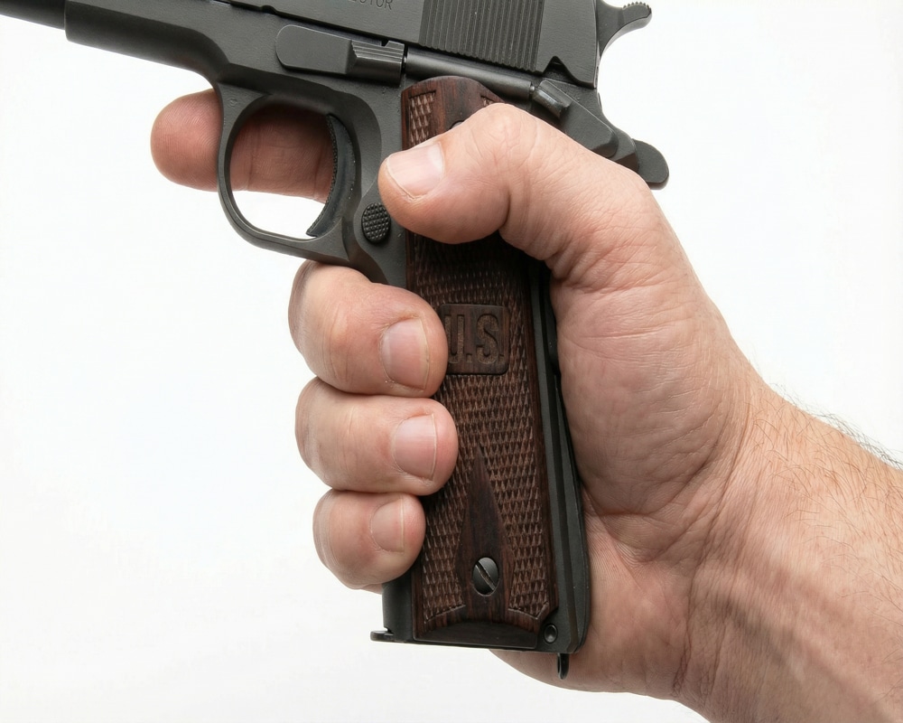 How to Hold a 1911 Step 2