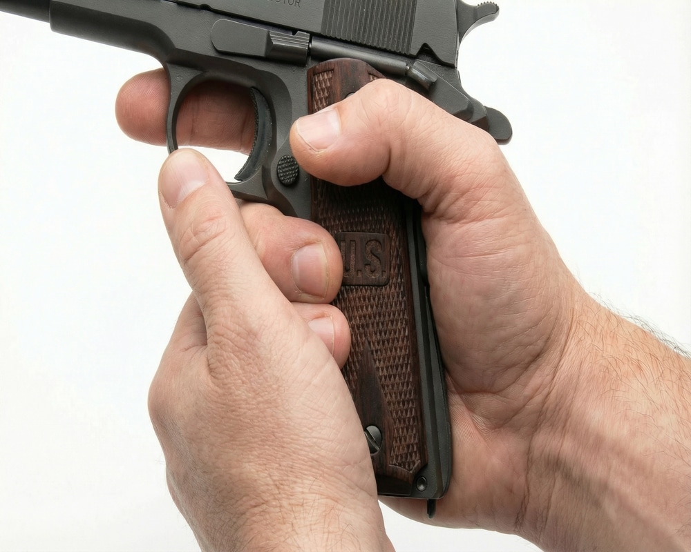 How to Hold a 1911 Step 3