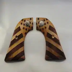 Ruger Wrangler walnut grips with carved American flag