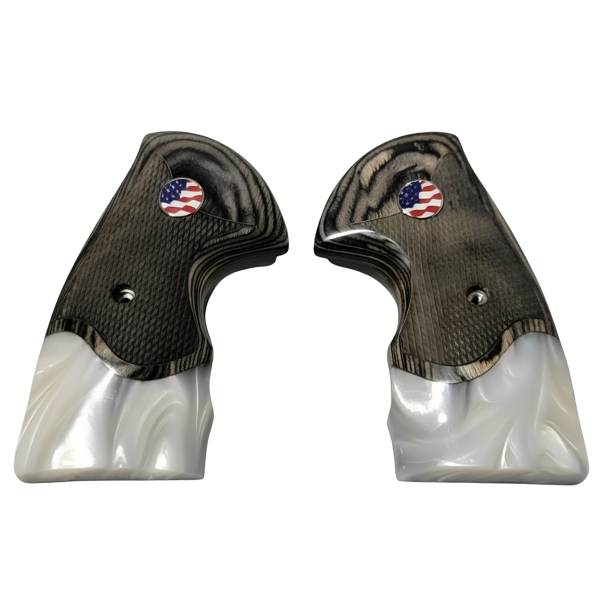 Colt Python Black Rosewood Flag Grips