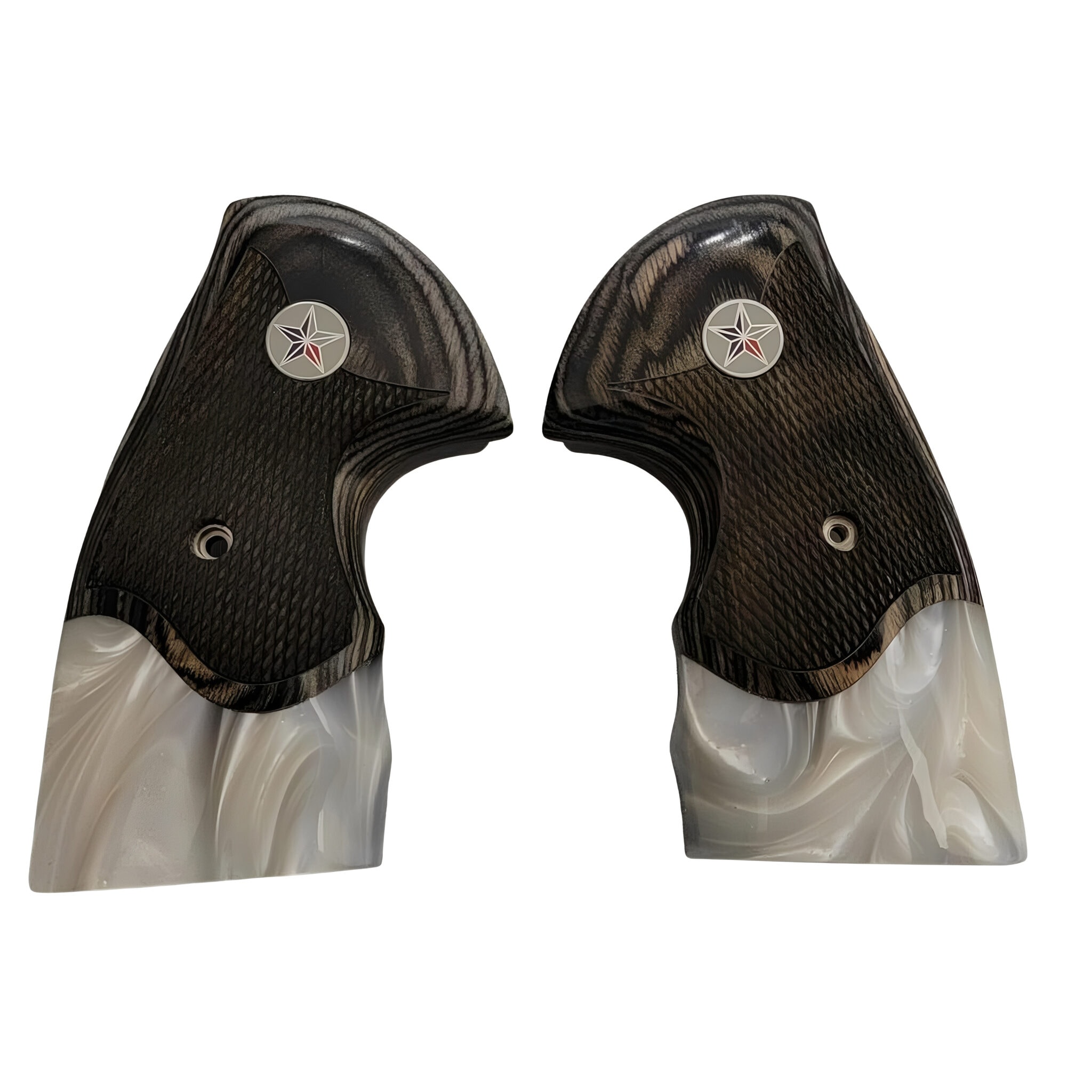 Colt Python Black Rosewood Star Grips