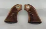 Heritage Rough Rider Punisher Grips — solid walnut with oakleaf checkering and Silver Punisher medallion for .22 LR and .22 Magnum