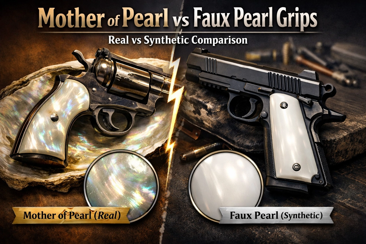 Mother of Pearl vs Faux Pearl Grips