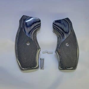 Rock Island M200 M206 Grips – Black Rosewood Oversize Wrap-Around Revolver Grips, CNC Machined Wood Replacement Grip Panels, Install Pins & Screw, Display Gift Box