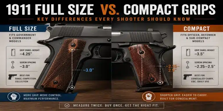 1911 Full Size vs Compact Grips