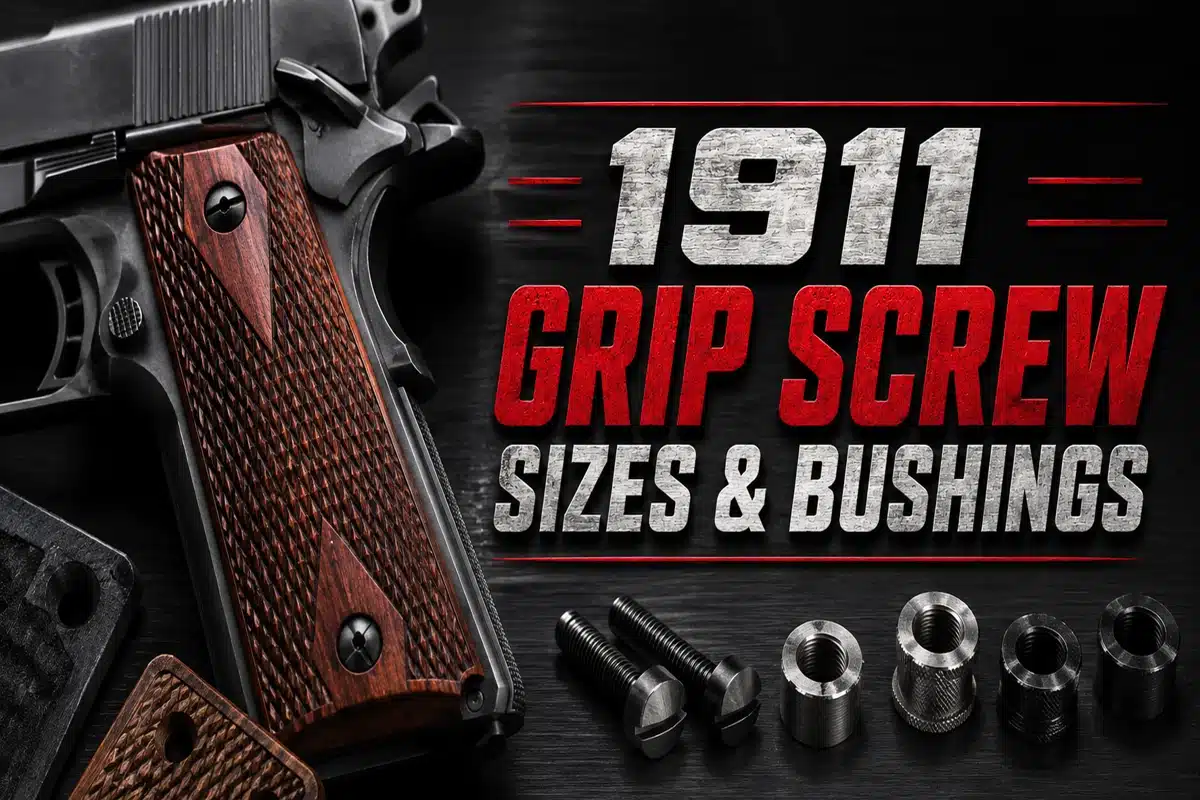 1911 Grip Screw Sizes & Bushings Explained