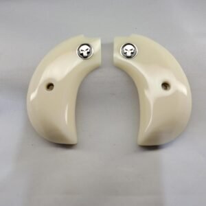 Faux Ivory For Birdshead Grips | Black Punisher | Heritage Rough Rider .22