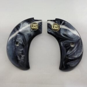 Heritage 22 Grips – Black Pearl Birdshead, US Gold Medallion | Rough Rider