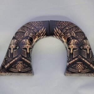 Ruger Wrangler Grips – Printed Crusader Helmet & Axe | Black ABS
