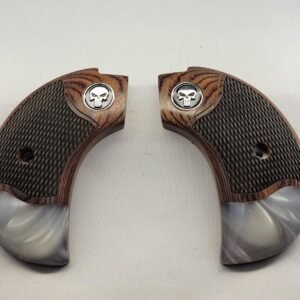 Rosewood Birdshead Grips ? Black Punisher | Heritage Rough Rider .22