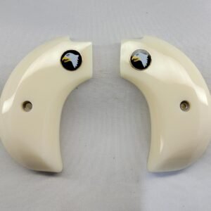 Birdshead Grips – Faux Ivory with Screaming Eagle | Heritage .22