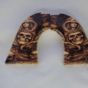 Rough Rider Grips – Printed Gothic Cloaked Girl | Heritage Black ABS .22