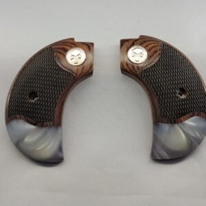 Rough Rider Grips | Rosewood Birdshead, Silver Punisher | Heritage .22