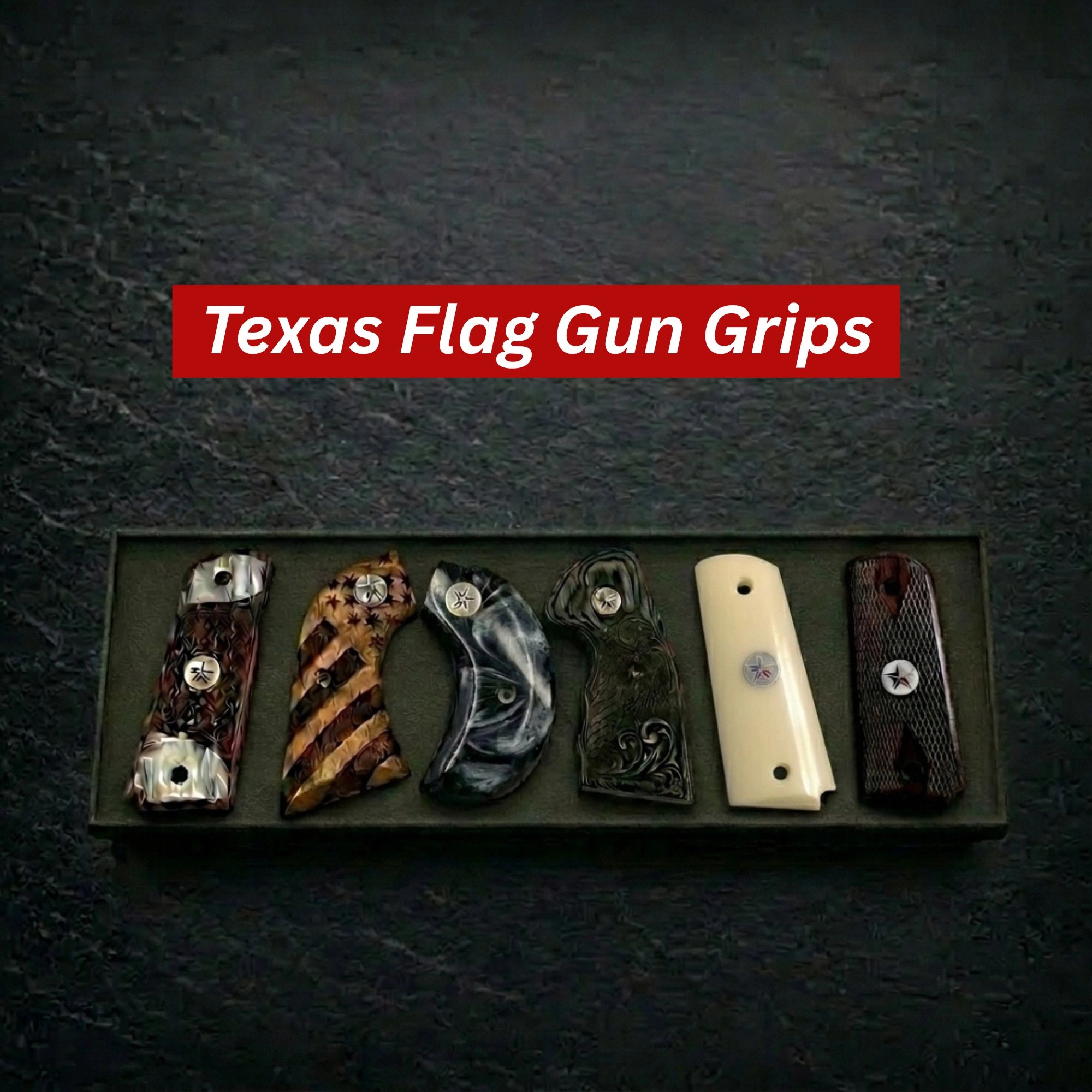 Texas Flag Gun Grip options by premium Grips