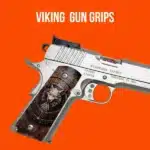 Premium Viking gun grips with detailed Norse warrior engraving for pistols and revolvers