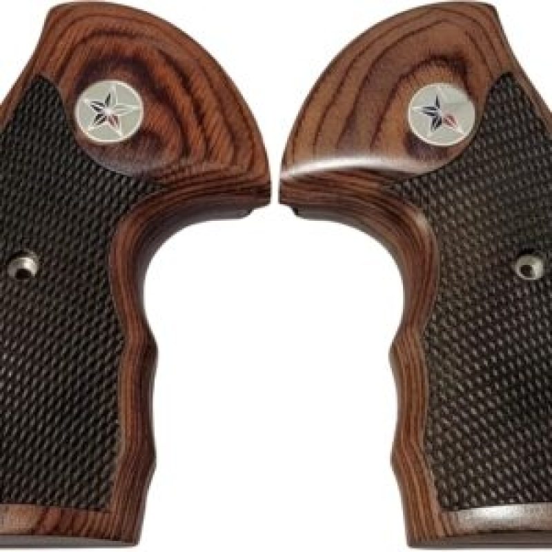 Colt Python Rosewood Checkered Grips